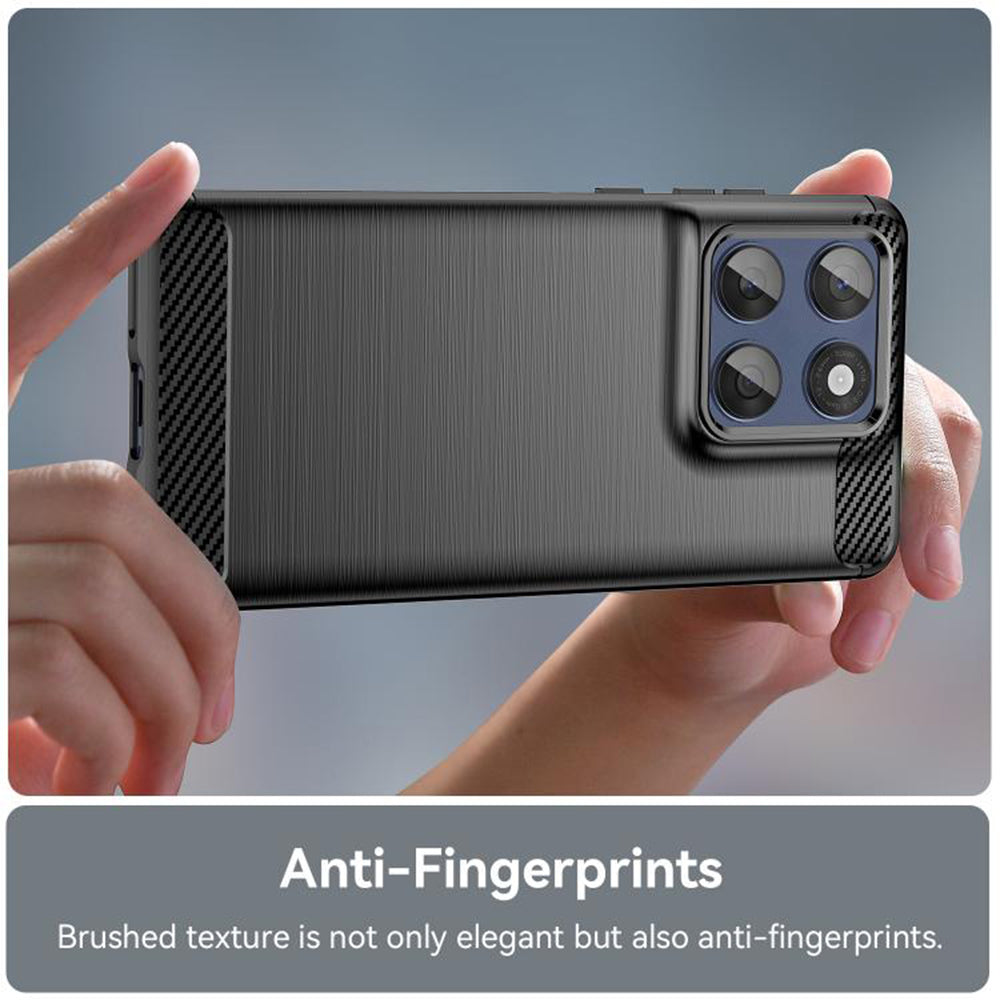 Husa de protectie Techsuit Carbon Silicone compatibil cu Motorola Edge 60 / Edge 60 Fusion, Negru