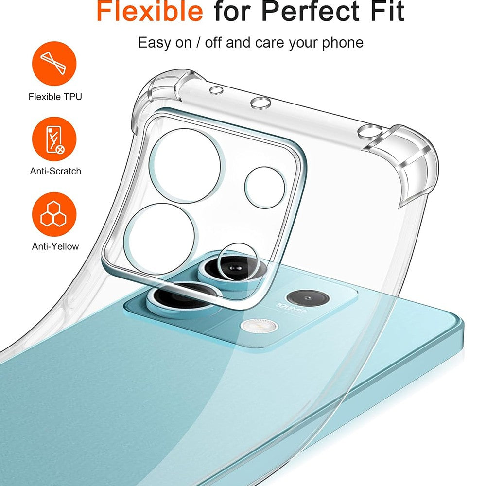 Husa de protectie Techsuit Shockproof Clear Silicone compatibil cu Xiaomi Redmi Note 14S, Transparent