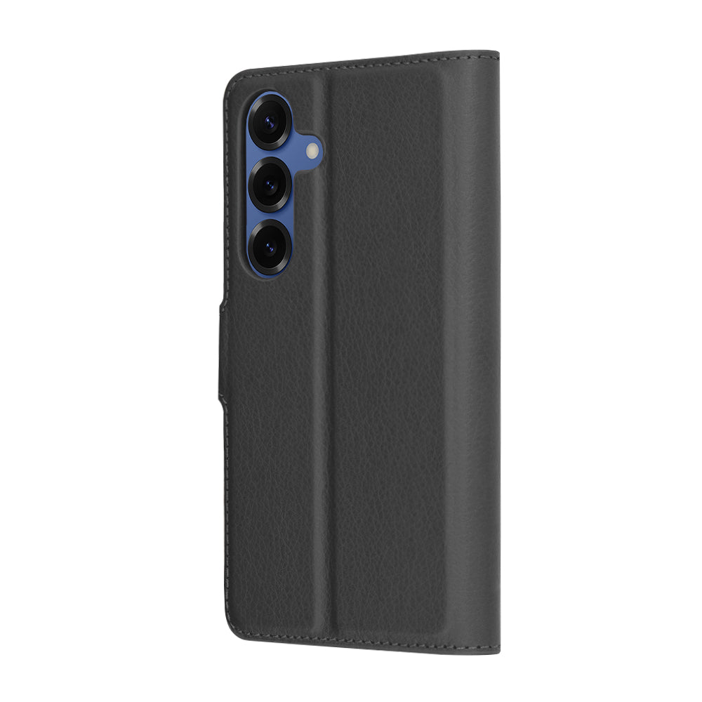 Husa de protectie Techsuit Leather Folio compatibil cu Samsung Galaxy S25, Negru