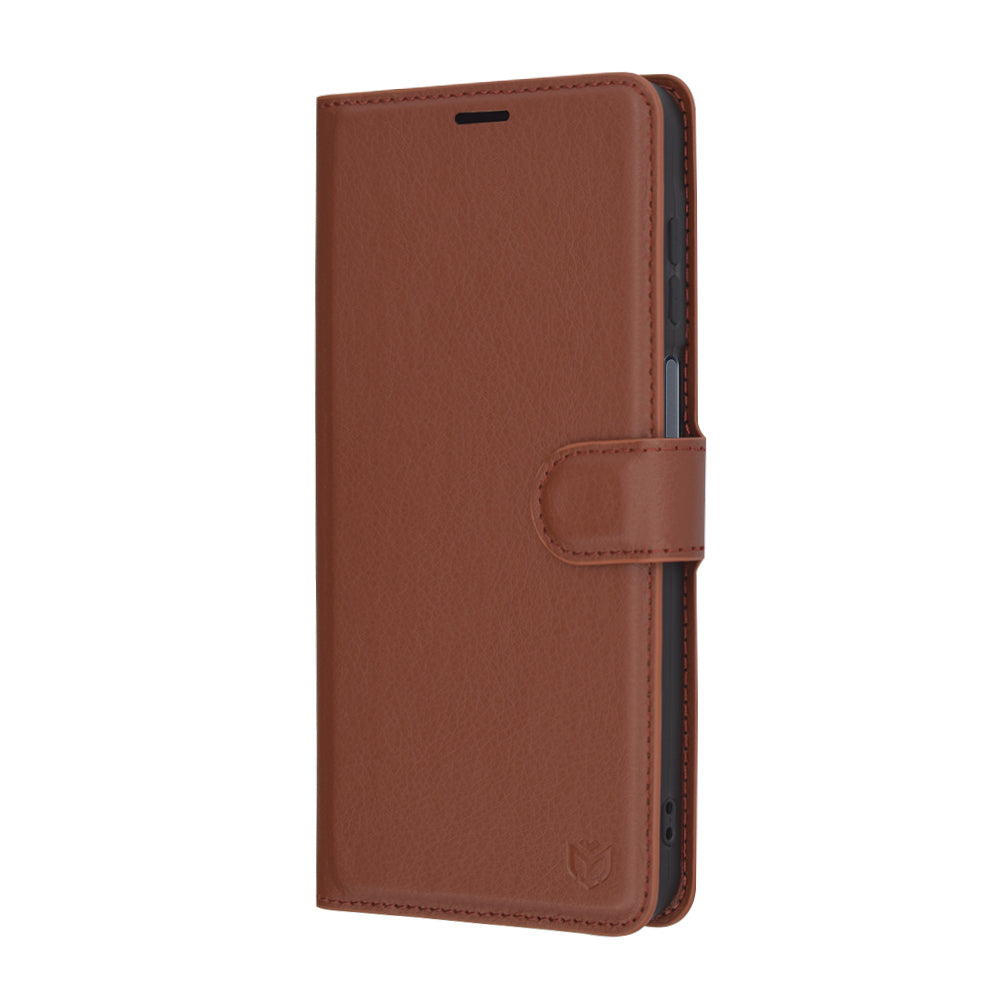 Husa de protectie Techsuit Leather Folio compatibil cu Samsung Galaxy A16 4G / A16 5G, Maro