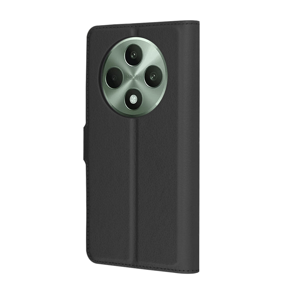 Husa de protectie Techsuit Leather Folio compatibil cu Oppo Reno12 F 4G / Reno12 F 5G / Reno12 FS 4G / Reno12 FS 5G, Negru