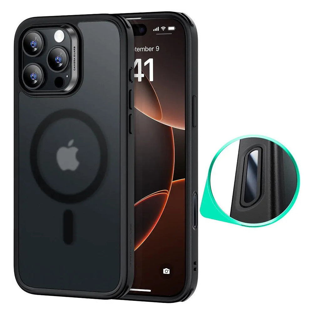 Husa de protectie ESR Classic Hybrid HaloLock compatibil cu iPhone 16 Pro, Negru Mat