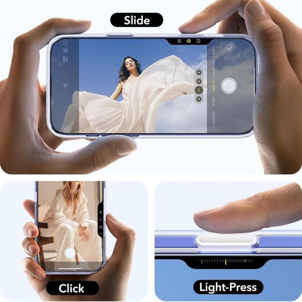 Husa de protectie ESR Classic Hybrid HaloLock Kickstand compatibil cu iPhone 16 Plus, Transparent