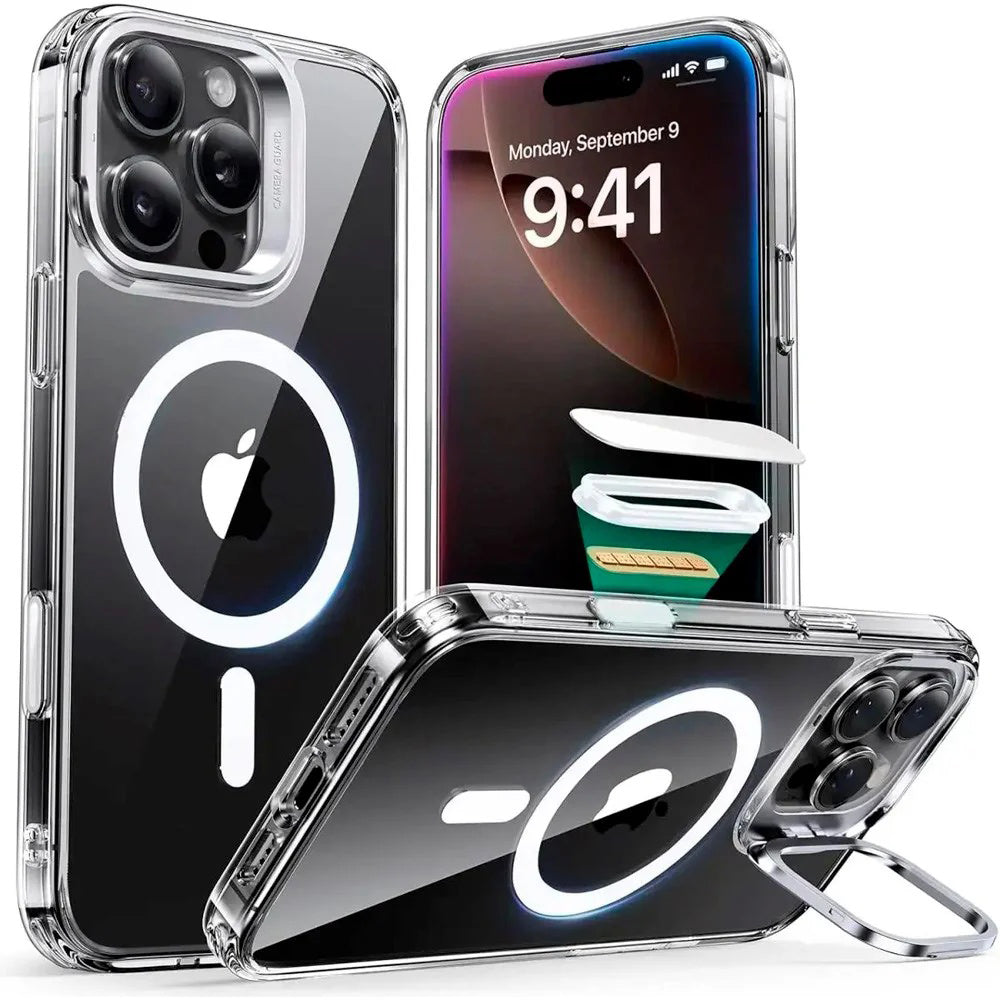Husa de protectie ESR Classic Hybrid HaloLock Kickstand compatibil cu iPhone 16 Pro Max, Transparent