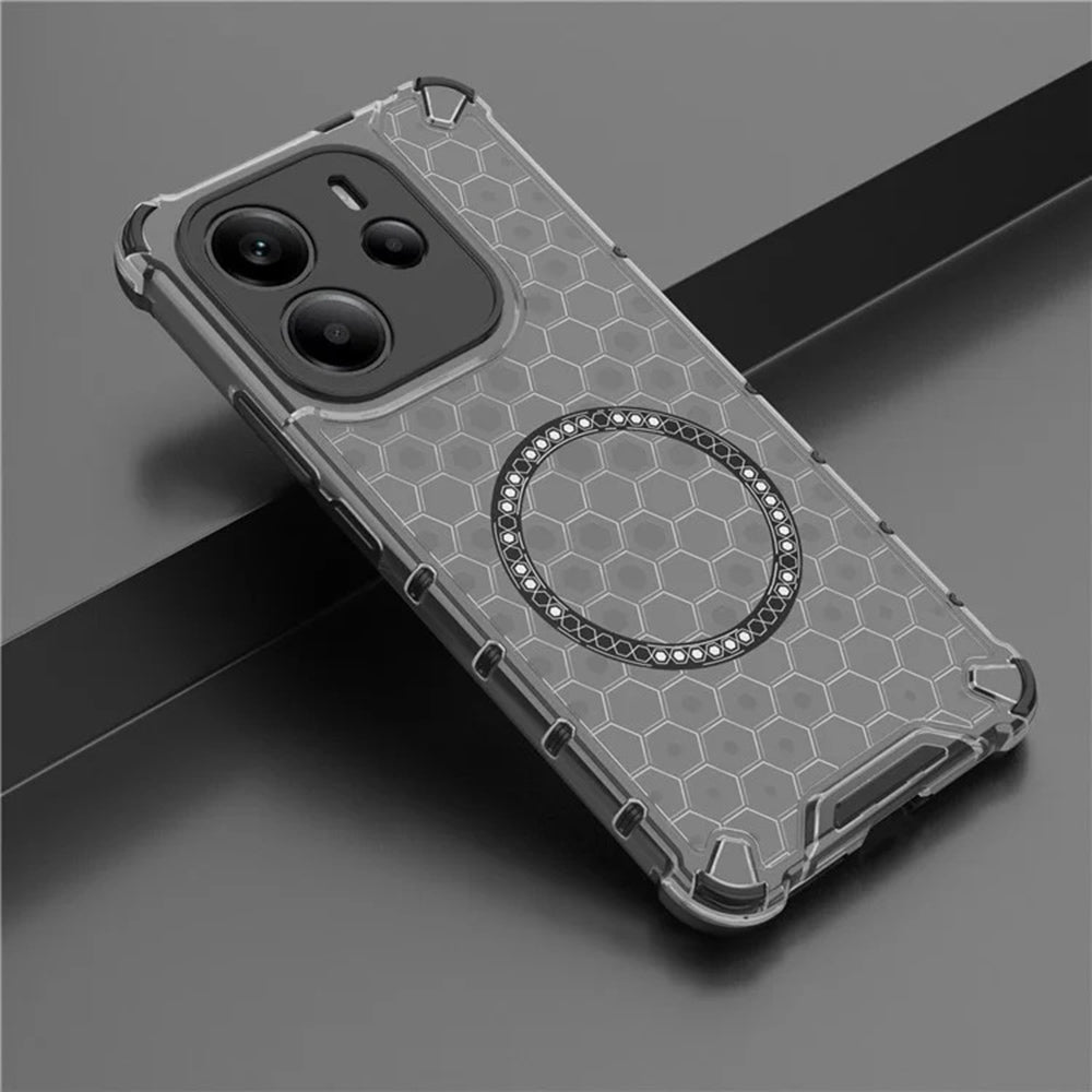 Husa de protectie Techsuit HoneyComb Shield MagSafe compatibil cu Xiaomi Redmi Note 14 4G (Regional), Negru