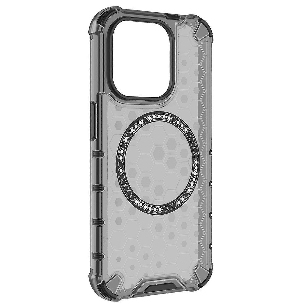Husa de protectie Techsuit HoneyComb Shield MagSafe compatibil cu iPhone 15 Pro, Negru