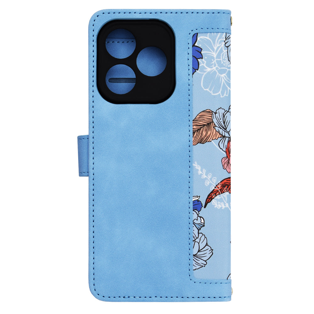Husa de protectie Techsuit FlipCraft compatibil cu Honor 400 Lite, Vibrant Blue