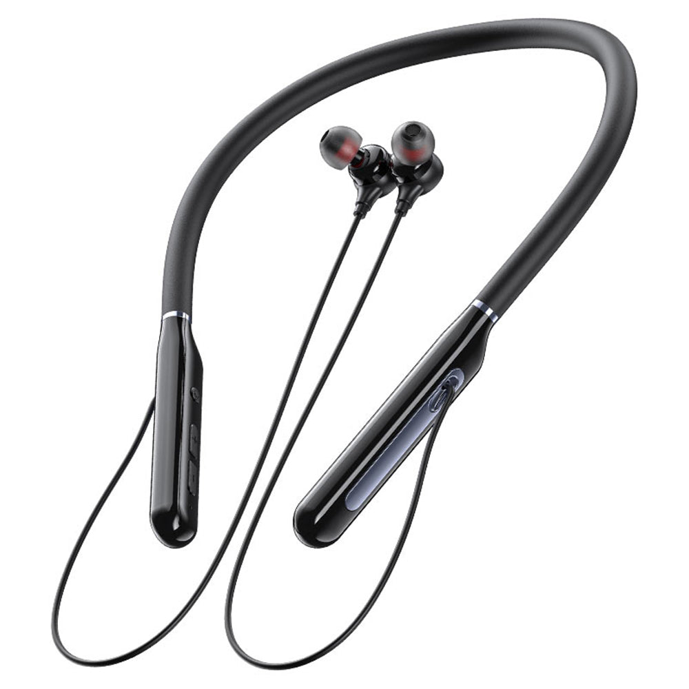 Casti Acefast Bluetooth Earphones (N5), Behind the Head, Neckband, Bluetooth 5.4, LED Display, IPX4, 200mAh, Negru