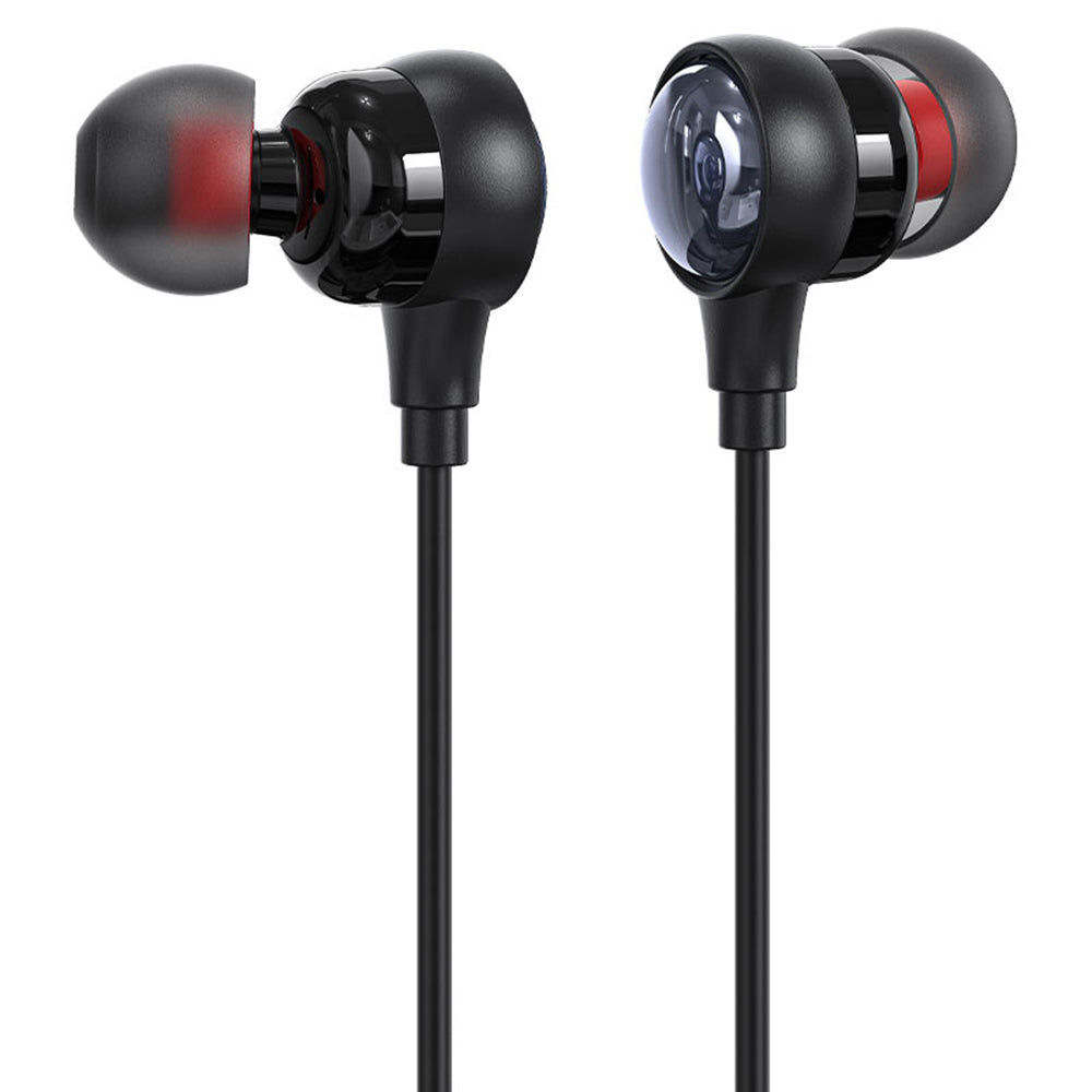 Casti Acefast Bluetooth Earphones (N5), Behind the Head, Neckband, Bluetooth 5.4, LED Display, IPX4, 200mAh, Negru