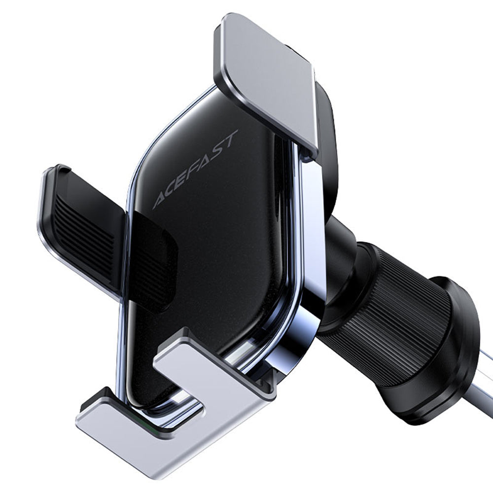 Suport Acefast with Wireless Charging (D39), for Air Vent, with Solar Panel, Battery, Automatic Arms, Negru