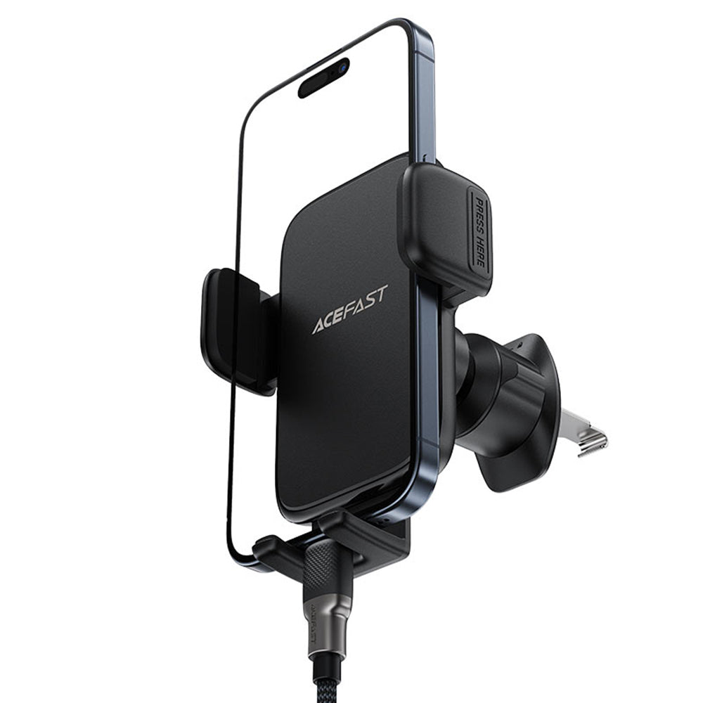 Suport Acefast (D27), for Air Vent, Free Rotation, Multi-Angle Adjustment, Lock Clip, for 4.5 - , Negru
