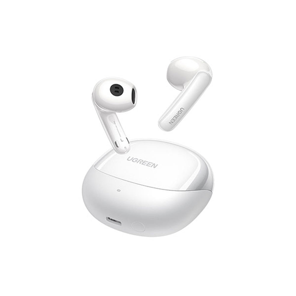 Casti Ugreen HiTune H6 Pro WS203 (35873), Bluetooth 5.3, Adaptive ANC, Spatial Sound, Hi-Res, IPX5, Alb