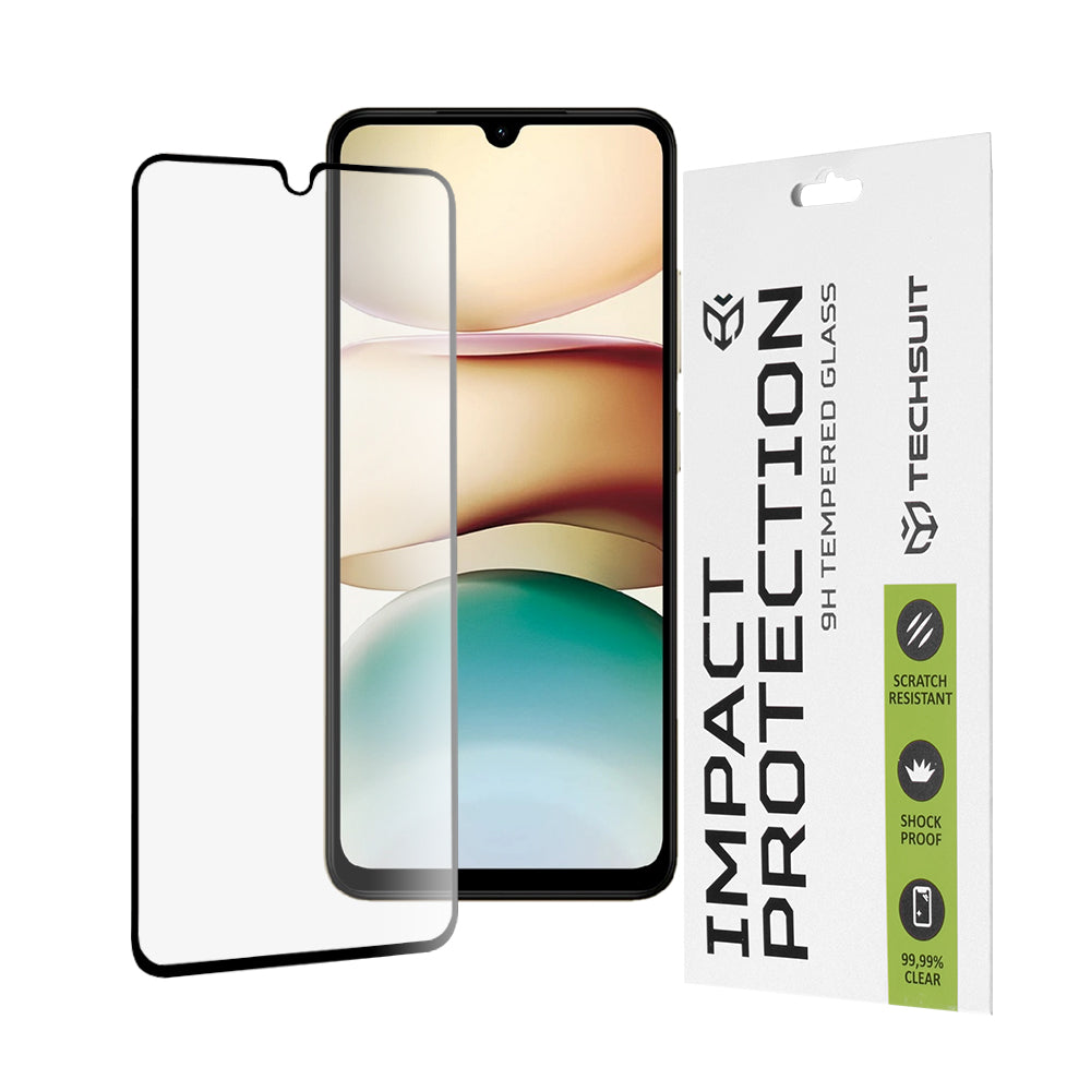 Folie de protectie Techsuit 111D Full Cover / Full Glue Glass compatibil cu Xiaomi Redmi A5 4G (Standard), Negru