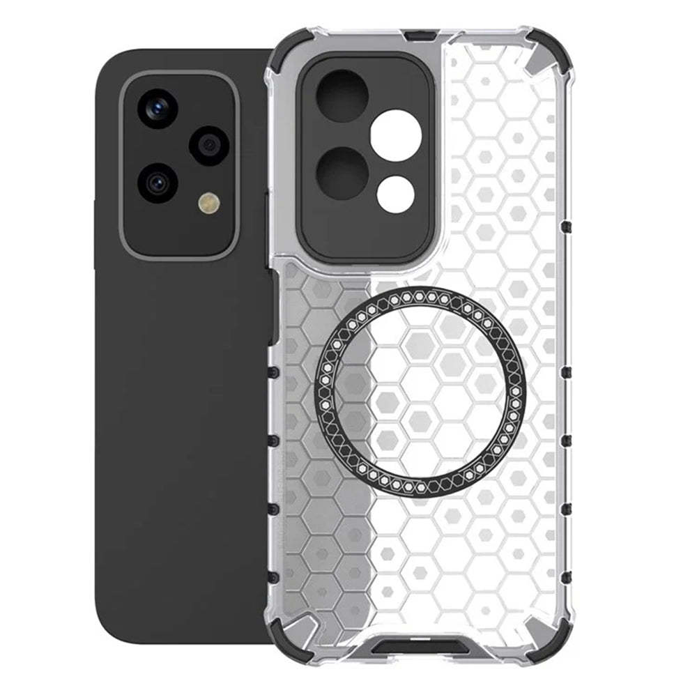 Husa de protectie Techsuit HoneyComb Shield MagSafe compatibil cu Honor 200 Lite, Alb