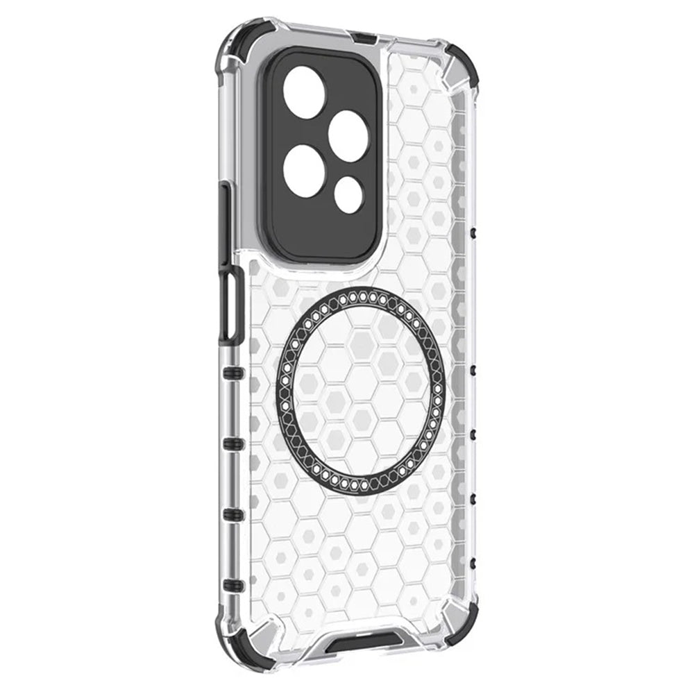 Husa de protectie Techsuit HoneyComb Shield MagSafe compatibil cu Honor 200 Lite, Alb
