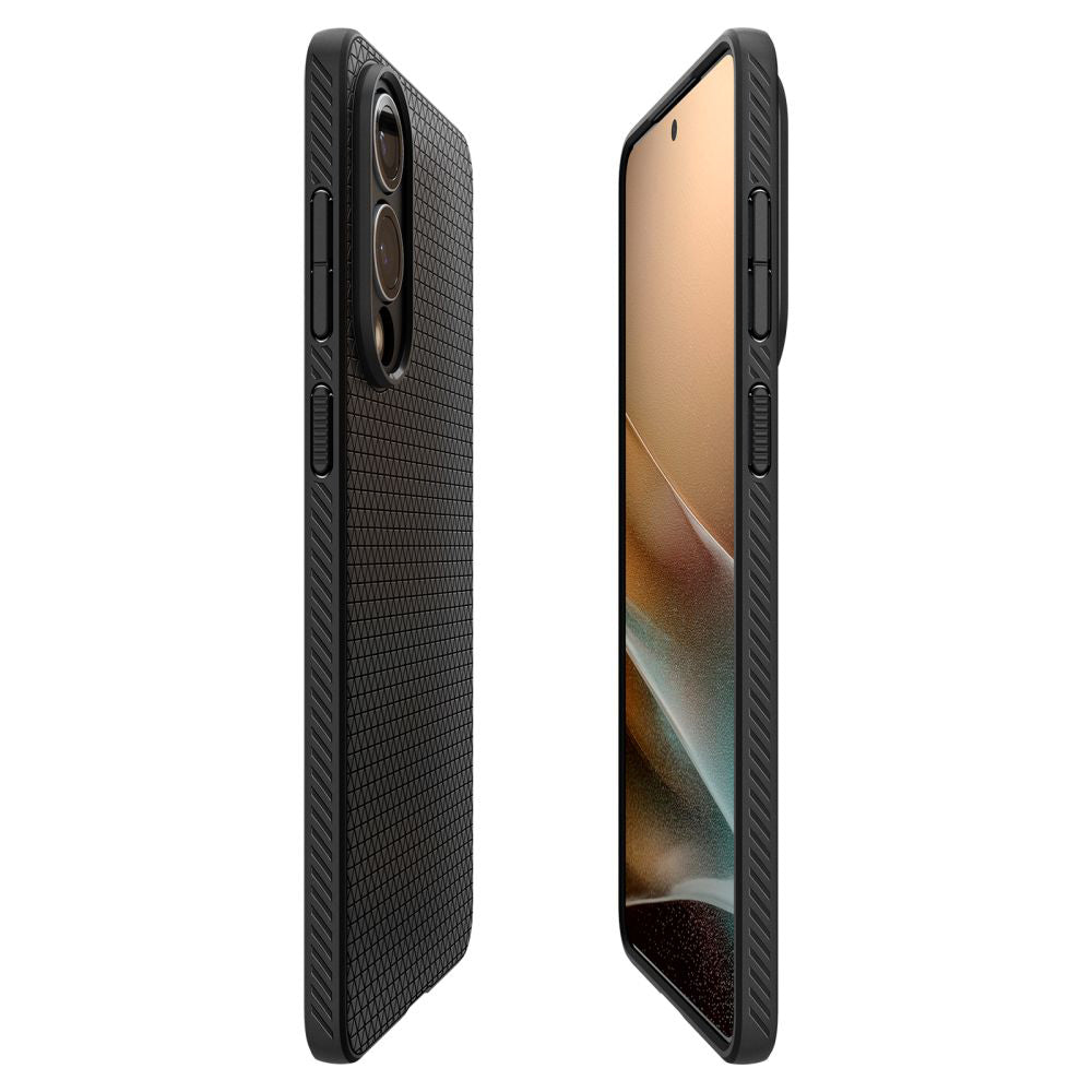 Husa de protectie Spigen Liquid Air (ACS09420) compatibil cu Samsung Galaxy S25 Edge, Negru Mat