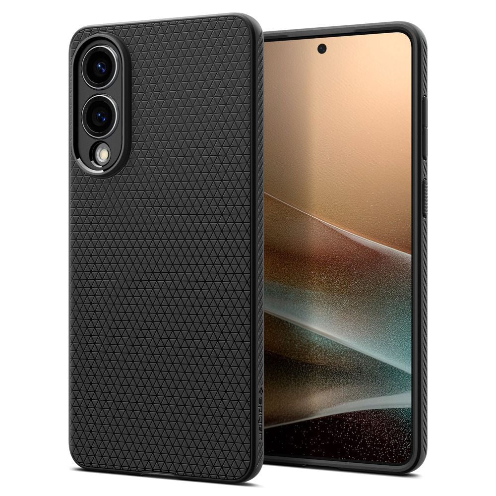 Husa de protectie Spigen Liquid Air (ACS09420) compatibil cu Samsung Galaxy S25 Edge, Negru Mat