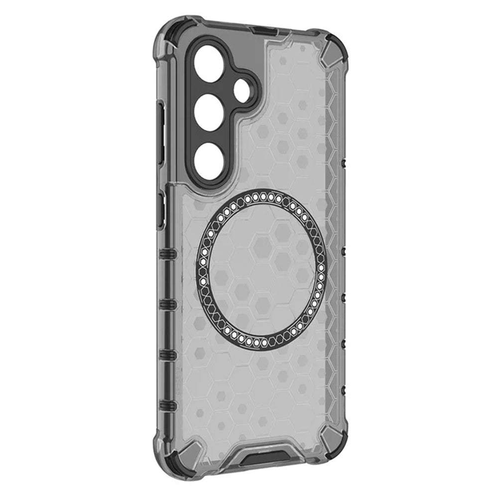 Husa de protectie Techsuit HoneyComb Shield MagSafe compatibil cu Samsung Galaxy S25 Plus, Negru