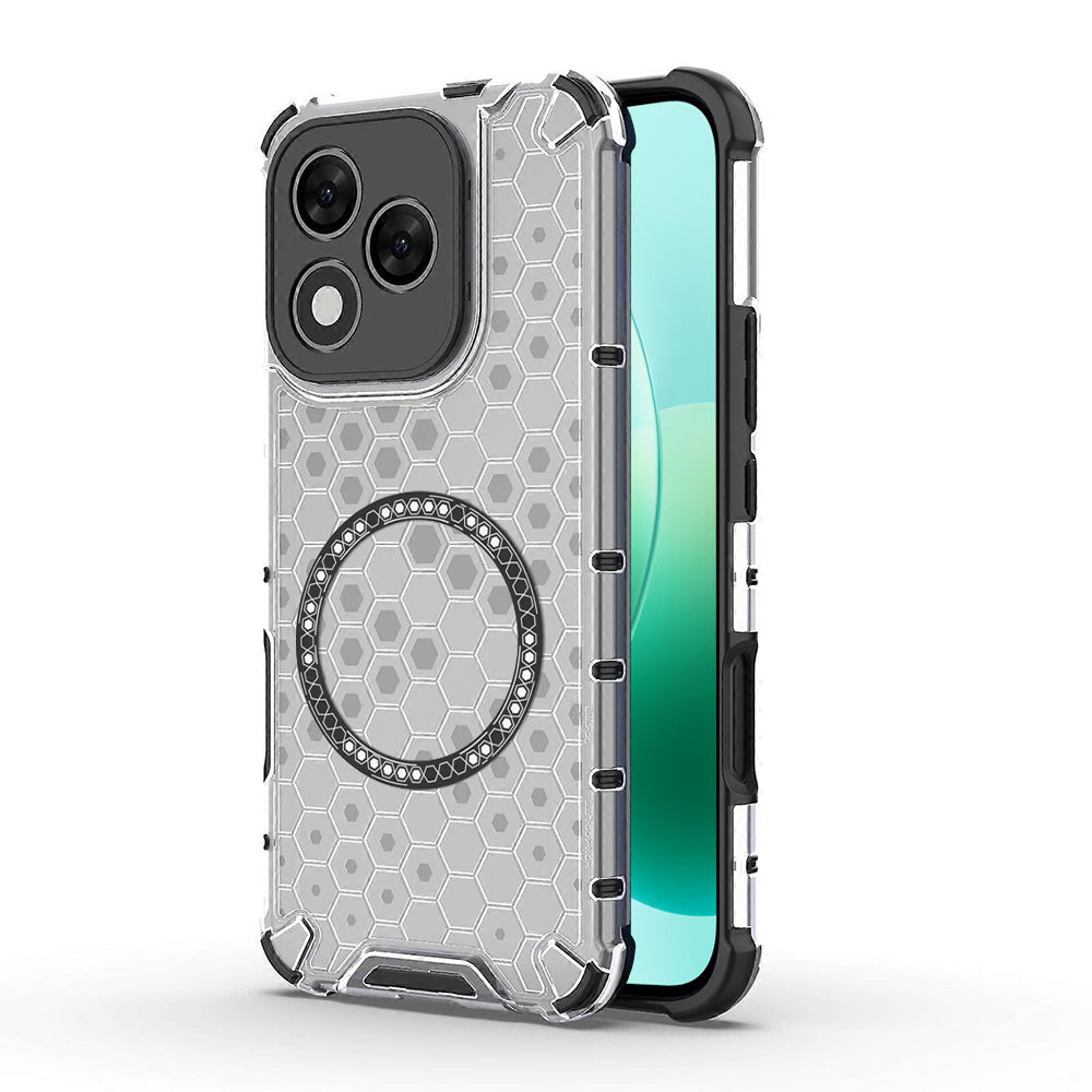 Husa de protectie Techsuit HoneyComb Shield MagSafe compatibil cu Honor 400 Lite, Alb