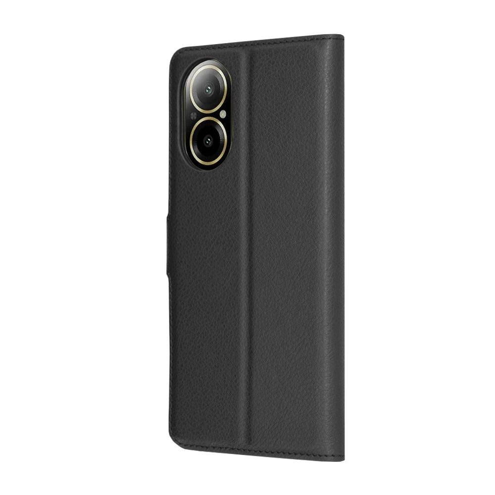 Husa de protectie Techsuit Leather Folio compatibil cu Realme C67 4G, Negru