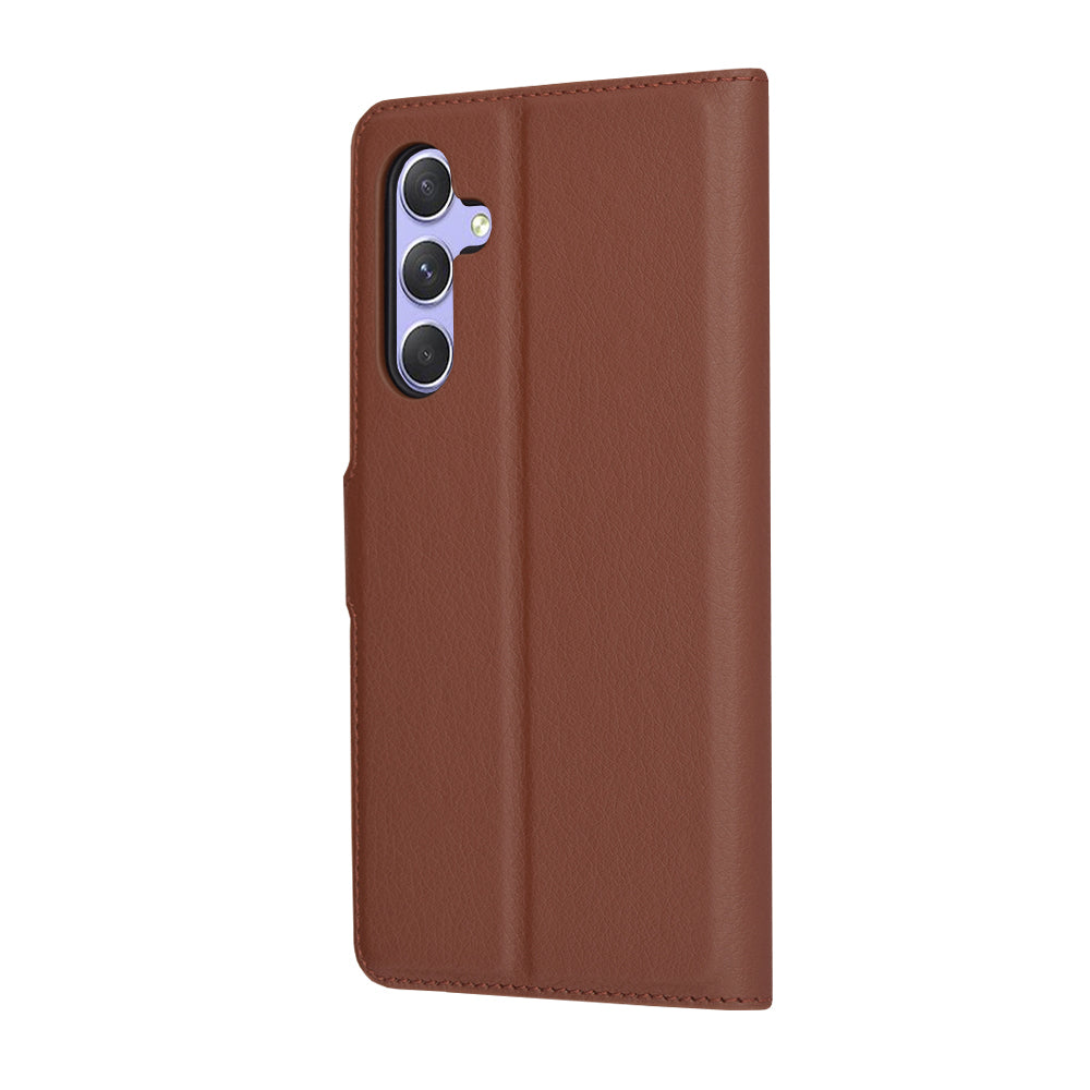 Husa de protectie Techsuit Leather Folio compatibil cu Samsung Galaxy A54, Maro