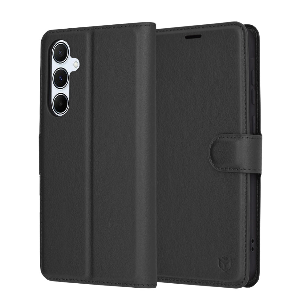 Husa de protectie Techsuit Leather Folio compatibil cu Samsung Galaxy A55 5G, Negru