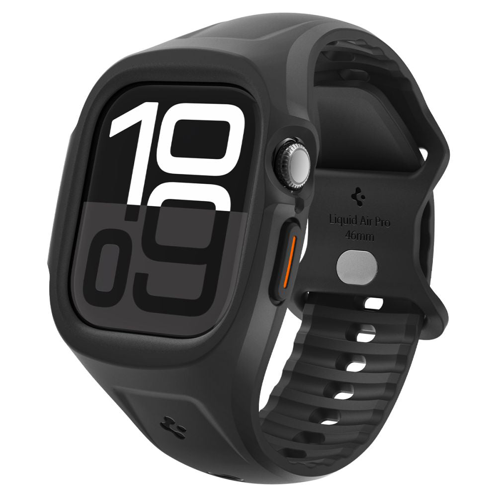 Accesoriu smartwatch Spigen Liquid Air Pro (ACS09317) compatibil cu Apple Watch 10 46mm / Watch 11 46mm, Negru Mat
