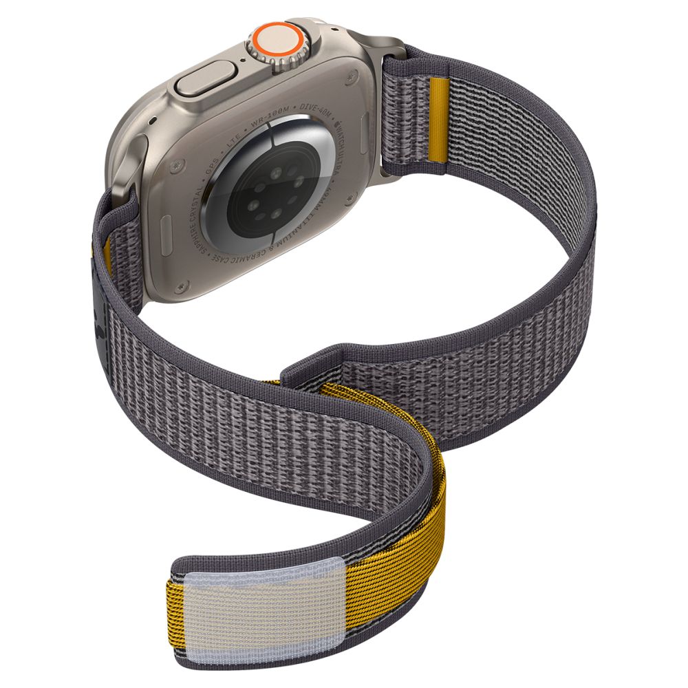 Accesoriu smartwatch Spigen Athlex Air (AMP09034) compatibil cu Apple Watch 6/7/8/9/10/11/SE/SE 2/SE 3/Ultra/Ultra 2/ Ultra 3 (44/45/46/49mm), Active Gray