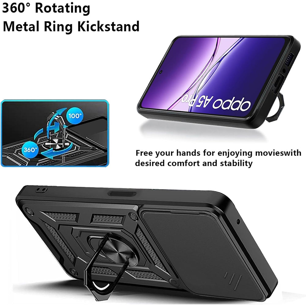 Husa de protectie Techsuit CamShield Series compatibil cu Oppo A5 Pro 4G / A5 Pro 5G, Roz Auriu