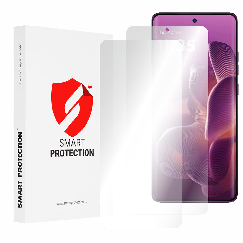 Folie de protectie Smart Protection Premium Classic (set de 2) compatibil cu Motorola Edge 60 Pro, Transparent