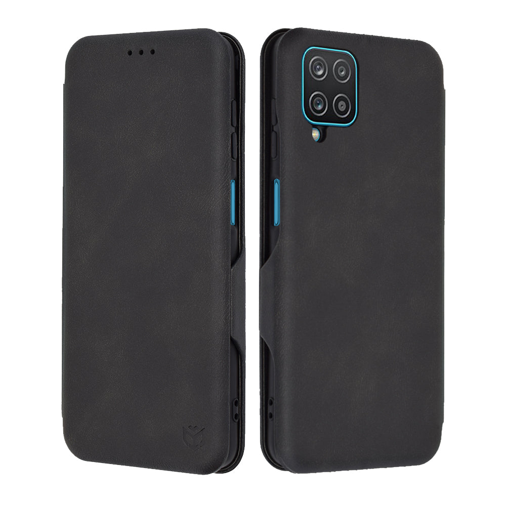 Husa de protectie Techsuit Safe Wallet Plus compatibil cu Samsung Galaxy A12 / A12 Nacho, Negru