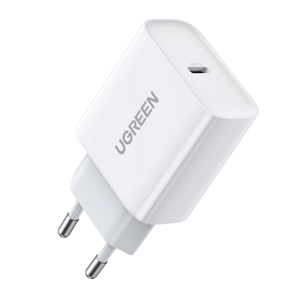 Incarcator Ugreen CD137 (60450), Fast Charging, Type-C, 20W, 5V/3A, PD3.0, Quick Charge 4.0+, Alb