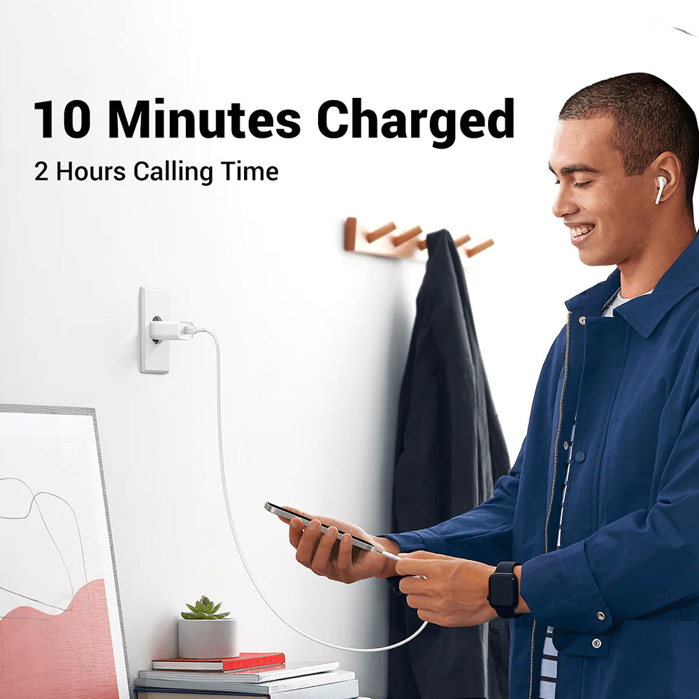 Incarcator Ugreen CD137 (60450), Fast Charging, Type-C, 20W, 5V/3A, PD3.0, Quick Charge 4.0+, Alb