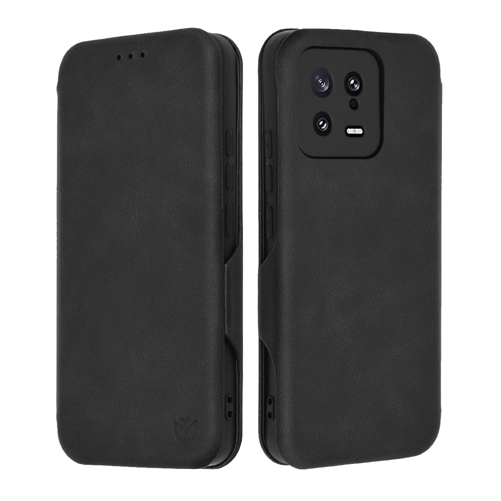 Husa de protectie Techsuit Safe Wallet Plus compatibil cu Xiaomi 13, Negru