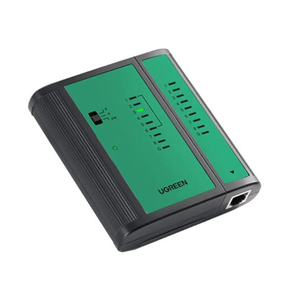 Adaptor Ugreen Network Cable Tester NW167 (10950), 9V Carbon Battery, Ethernet / Telephone Cable, Negru