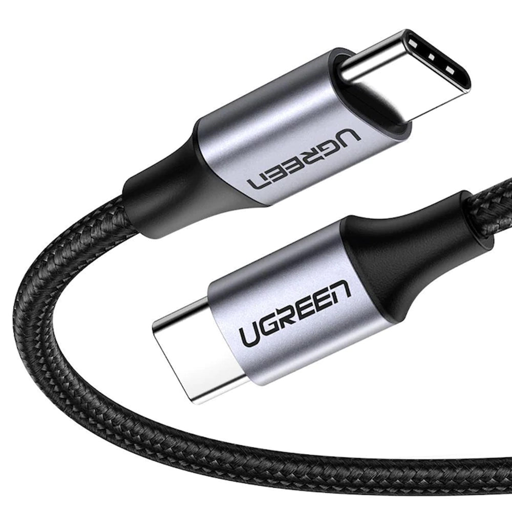 Cablu Ugreen US261 (50150), USB-C, 60W, 1m, Gri