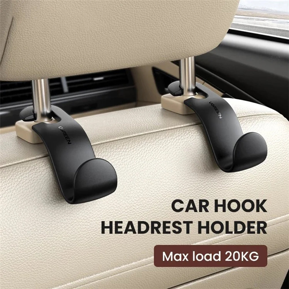 Gadget Ugreen Car Seat Hanger LP104 (30337), Max Load 20KG, Universal Back Seat Organizer, Negru