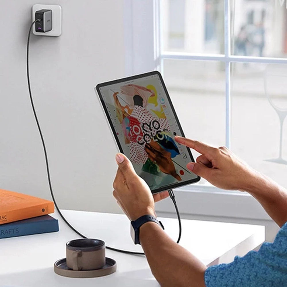 Cablu Ugreen US557 (15267), USB-C to USB-C, 5A, 100W, 1m, Alb