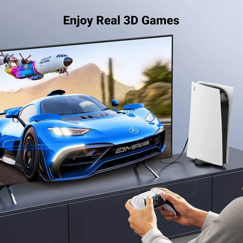 Cablu Ugreen HD140 (80405), HDMI, 8K@60Hz 48Gbps, 5m, Negru