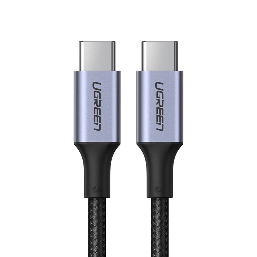 Cablu Ugreen US316 (70429), Type-C to Type-C, Fast Charging, PD100W, 5A, 480Mbps, 2m, Negru