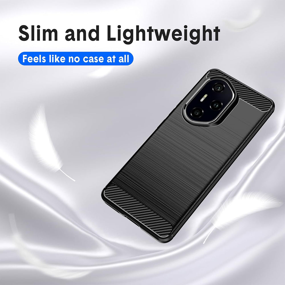 Husa pentru Honor 400 Pro - Techsuit Carbon Silicone - Black
