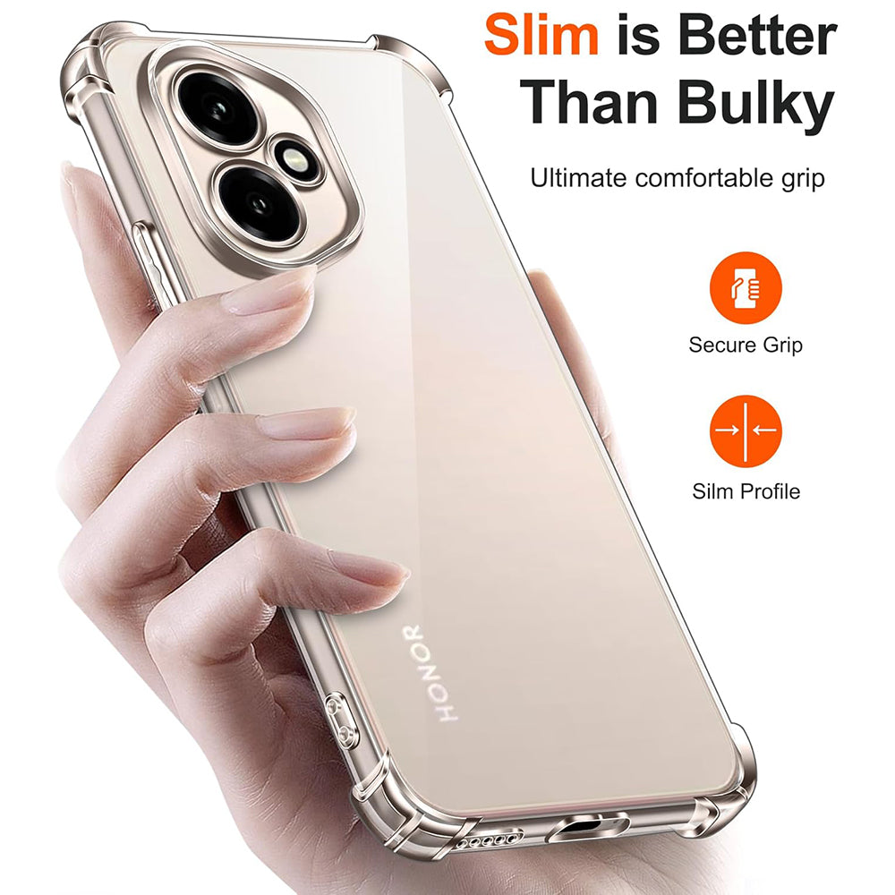 Husa de protectie Techsuit Shockproof Clear Silicone compatibil cu Honor 400 Pro, Transparent