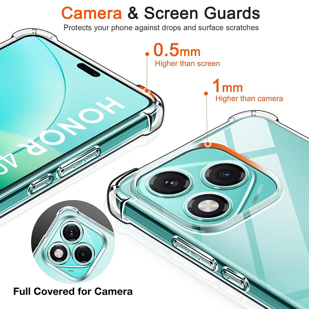 Husa de protectie Techsuit Shockproof Clear Silicone compatibil cu Samsung Galaxy M56, Transparent