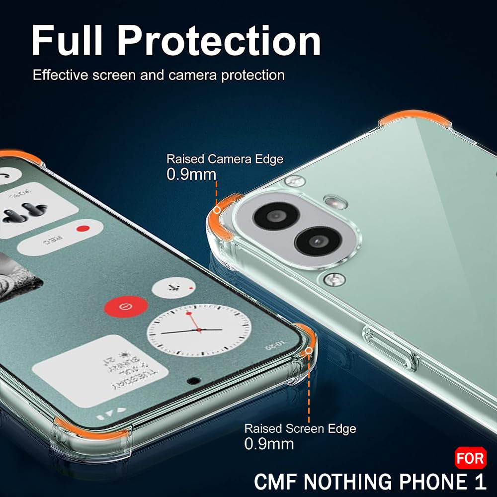 Husa de protectie Techsuit Shockproof Clear Silicone compatibil cu Nothing CMF Phone 2 Pro, Transparent