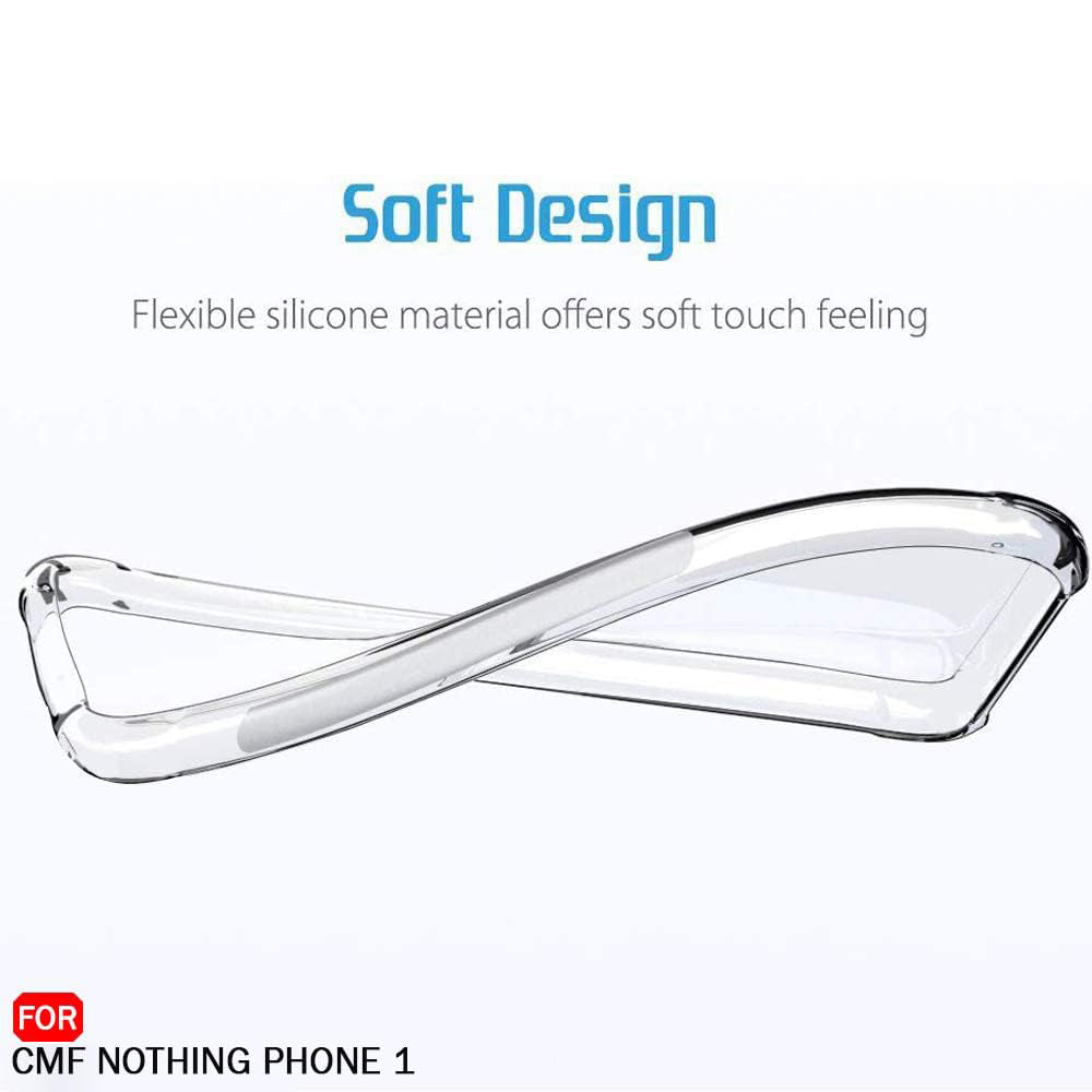 Husa de protectie Techsuit Shockproof Clear Silicone compatibil cu Nothing CMF Phone 2 Pro, Transparent