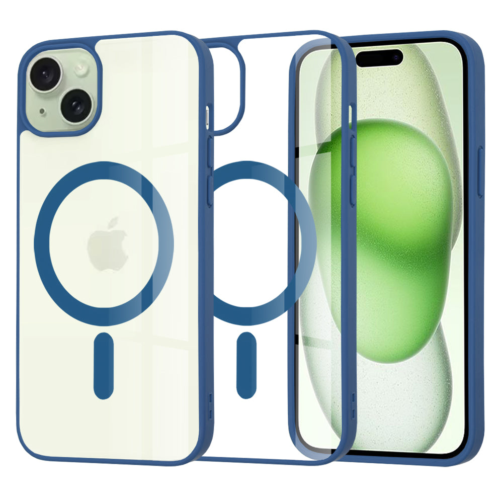 Husa de protectie Techsuit MagSafe Pro compatibil cu iPhone 15 Plus, Albastru