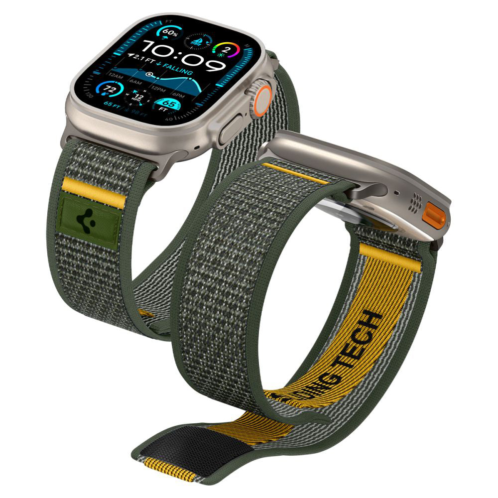 Accesoriu smartwatch Spigen Athlex Air (AMP09035) compatibil cu Apple Watch 6/7/8/9/10/11/SE/SE 2/SE 3/Ultra/Ultra 2/ Ultra 3 (44/45/46/49mm)- Active Green