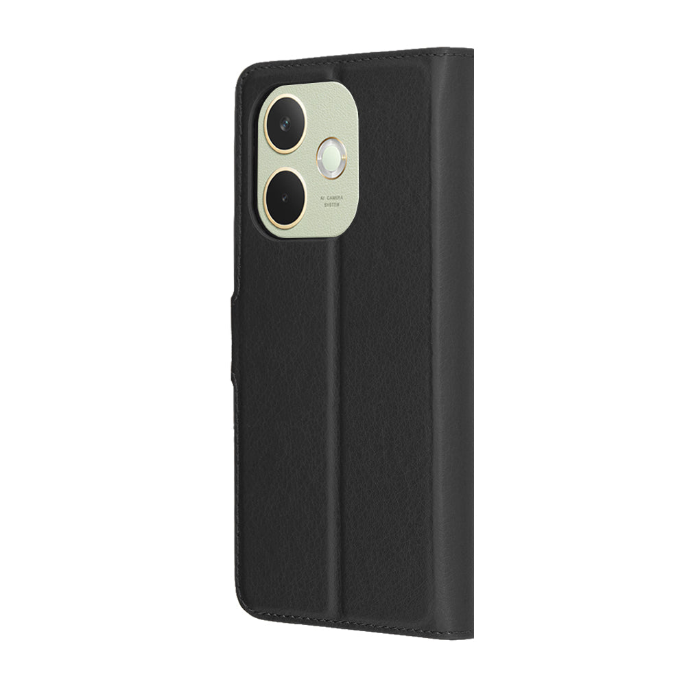 Husa de protectie Techsuit Leather Folio compatibil cu Oppo A5 Pro 4G / A5 Pro 5G, Negru