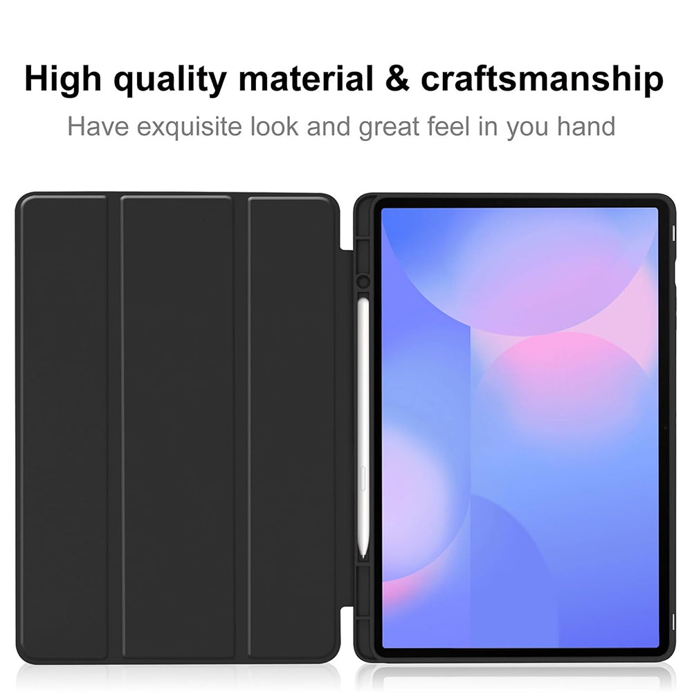 Husa de protectie tableta Techsuit Flex Trifold (with Pencil Holder) compatibil cu Samsung Galaxy Tab S10 FE Plus, Matcha Green