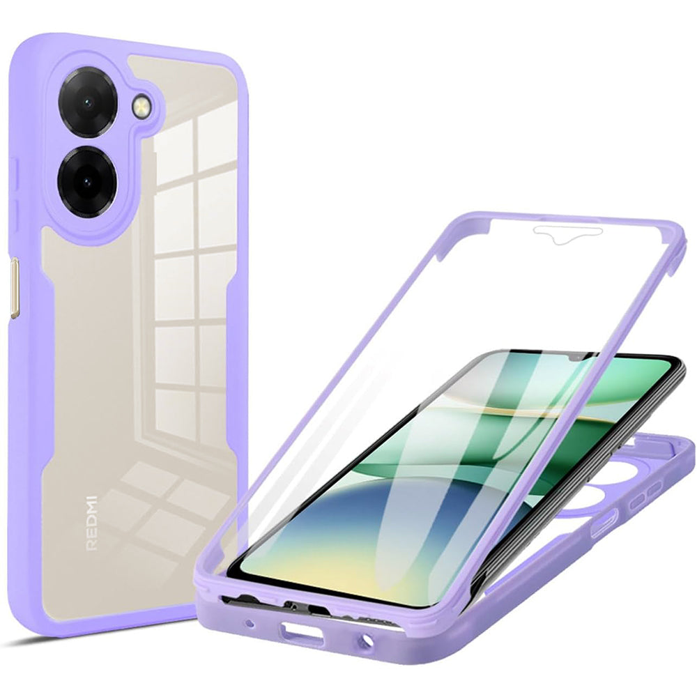 Folie de protectie Techsuit ColorVerse 360 Series + compatibil cu Xiaomi Redmi A5 4G (Standard), Mov